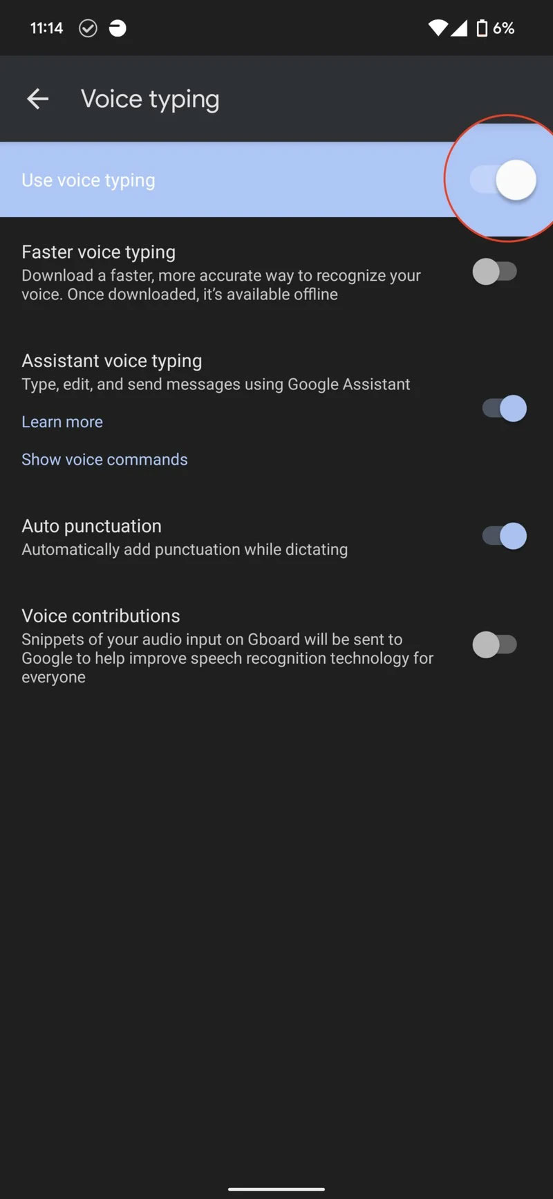 چگونه قابلیت تایپ صوتی را بر روی Google Assistant فعال کنیم؟