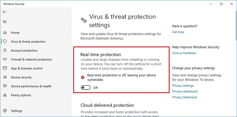 آموزش غیر فعال کردن آنتی ویروس Microsoft Defender از طریق Windows Security