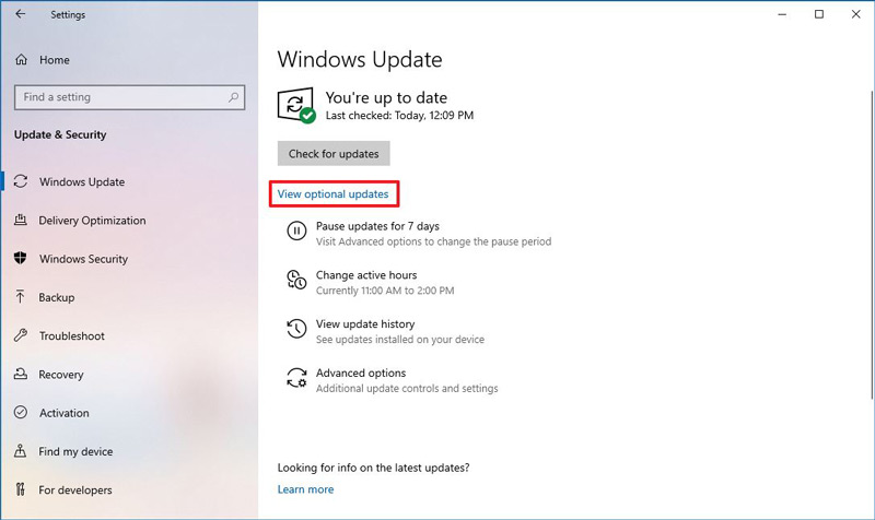 آموزش آپدیت درایور در ویندوز 10 از طریق Windows Update