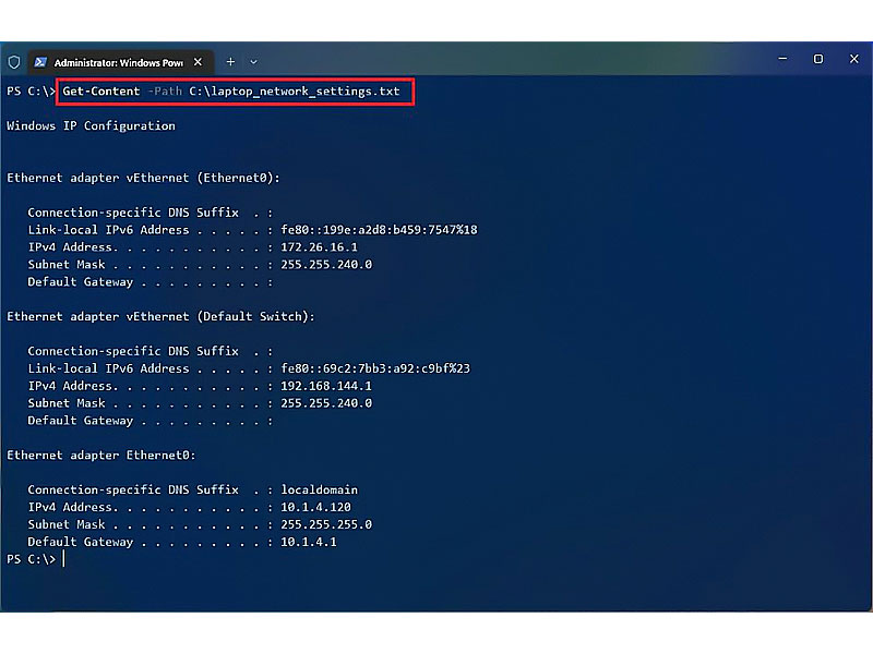 چگونه با استفاده از PowerShell نتایج کامندها را در یک فایل ذخیره کنیم؟