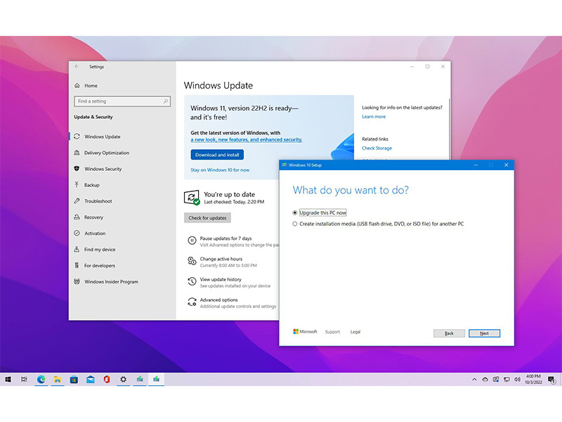 آموزش نصب آپدیت 2022 ویندوز 10 (نسخه 22H2)