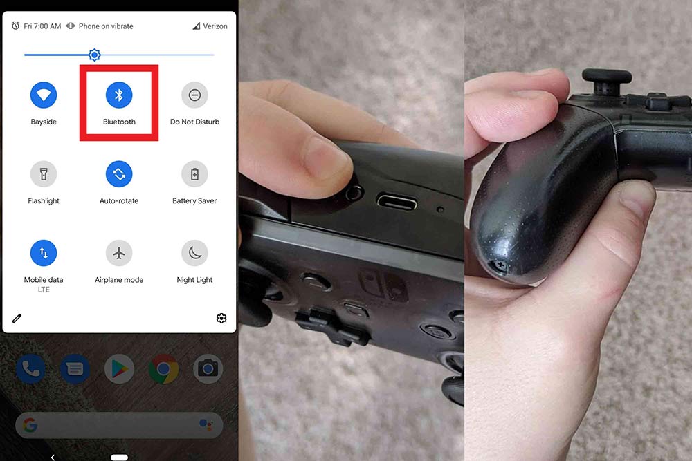 سینک کردن Pro Controller نینتندو سوئیچ با گوشی از طریق بلوتوث