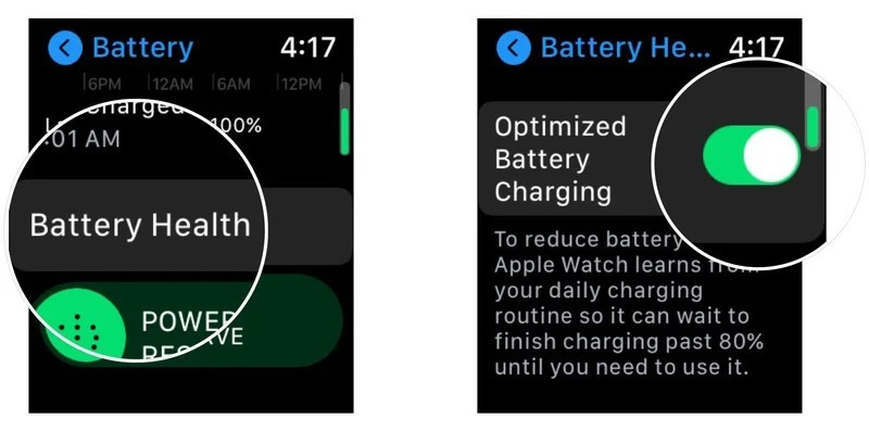 چگونه قابلیت Optimized Battery Charging را بر روی اپل واچ غیرفعال کنیم؟