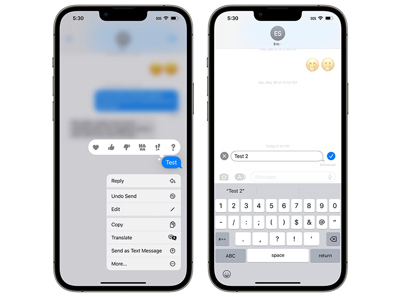 امکان ویرایش یا لغو ارسال پیام iMessage در iOS 16 فراهم می شود؛ برای این منظور فقط 15 دقیقه زمان خواهید داشت!