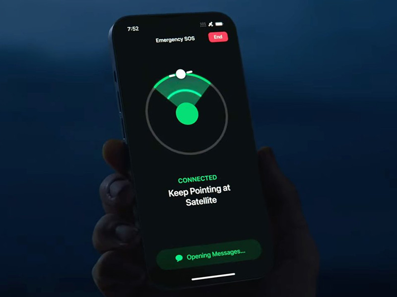 بهره مندی از تماس اظطراری ماهواره ای اپل