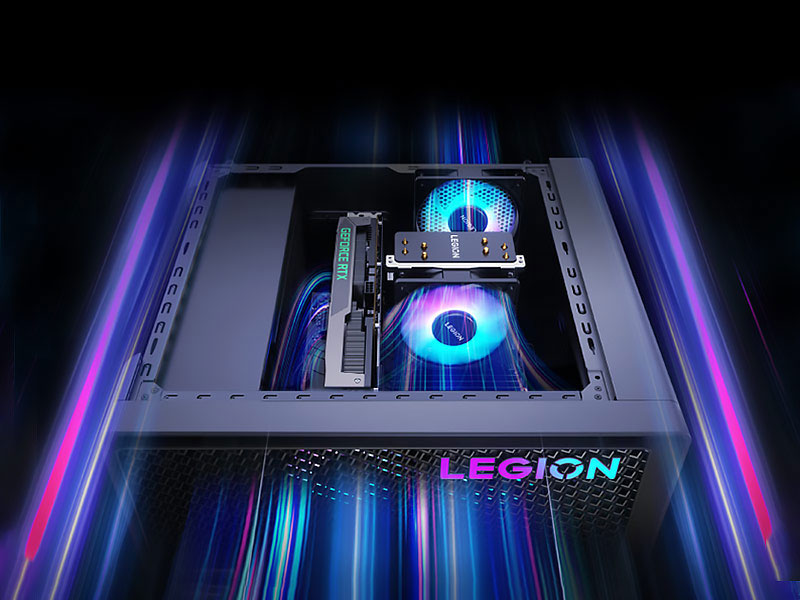 لنوو از کارت گرافیک RTX 4070 Ti در کامپیوتر دسکتاپ Legion Blade 7000k 2023 بهره برده است