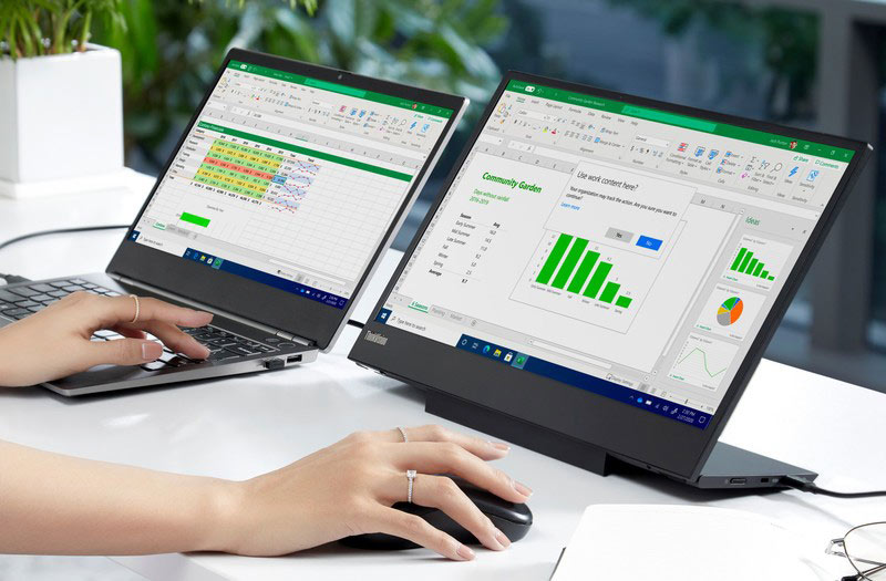 مانیتور قابل حمل ThinkVision M15 لنوو کارایی بالایی در کنار لپ تاپ شما خواهد داشت!