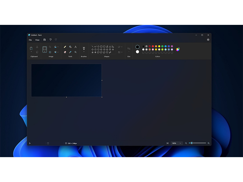 پشتیبانی مایکروسافت Paint از قابلیت دارک مد