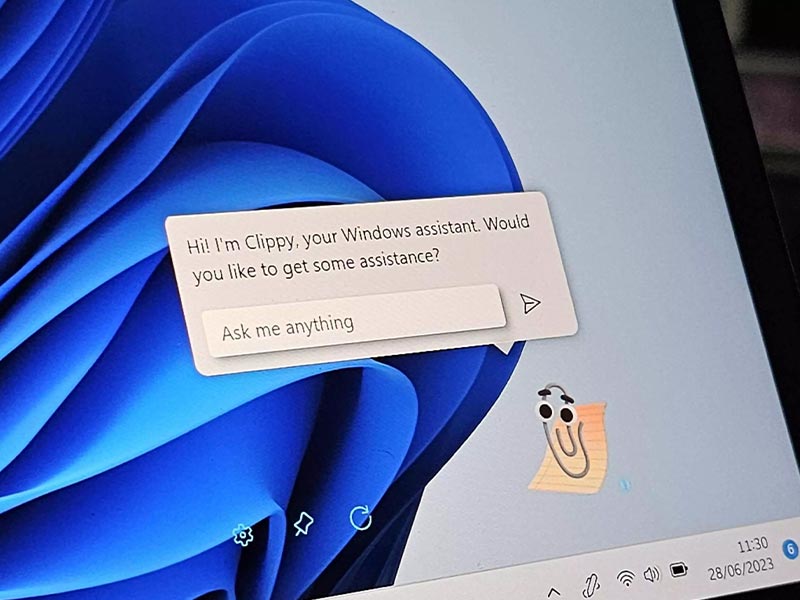 اضافه شدن هوش مصنوعی به دستیار دیجیتال Clippy