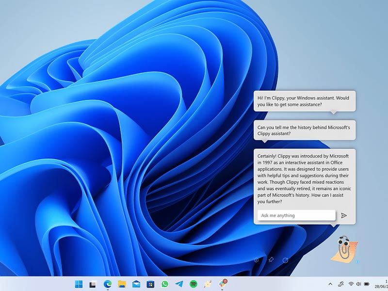 اضافه شدن هوش مصنوعی به دستیار دیجیتال Clippy