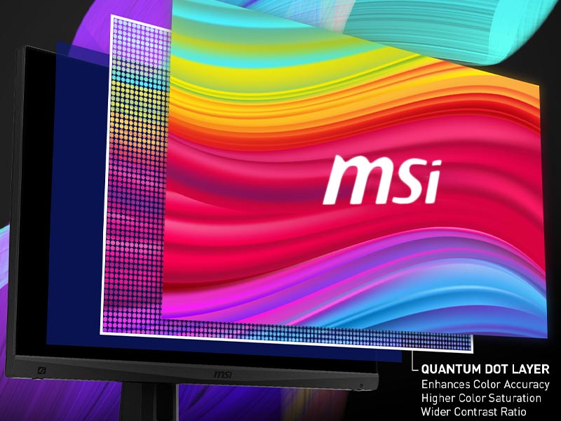 فناوری های کاربردی و پورت های متعدد مانیتور گیمینگ msi optix mpg321ur-qd!