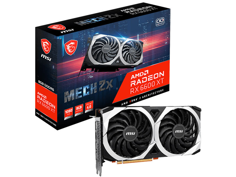 مشخصات کارت گرافیک MSI RX 6600 XT MECH 2X O