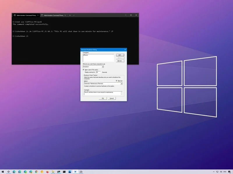 چگونه کامپیوتر خود را به صورت remote از طریق Command Prompt خاموش کنیم؟