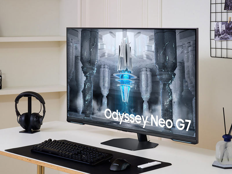 مانیتور سامسونگ Odyssey Neo G7 43” اولین مانیتور گیمینگ Mini LED تخت دنیا است!