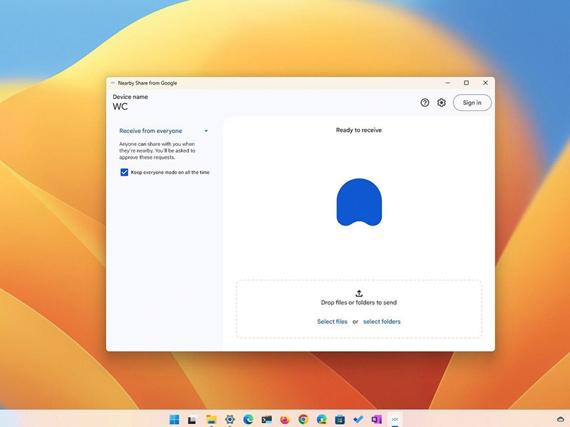 قابلیت Nearby Share در ویندوز 10 و 11