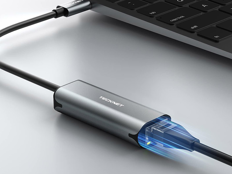 آداپتور Tecknet USB-C to Ethernet – اتصال به شبکه