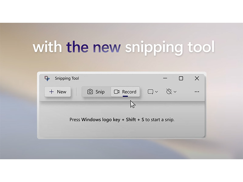 ابزار اسکرین شات ویندوز 11 به ویژگی جدید اسکرین رکورد مجهز می شود!