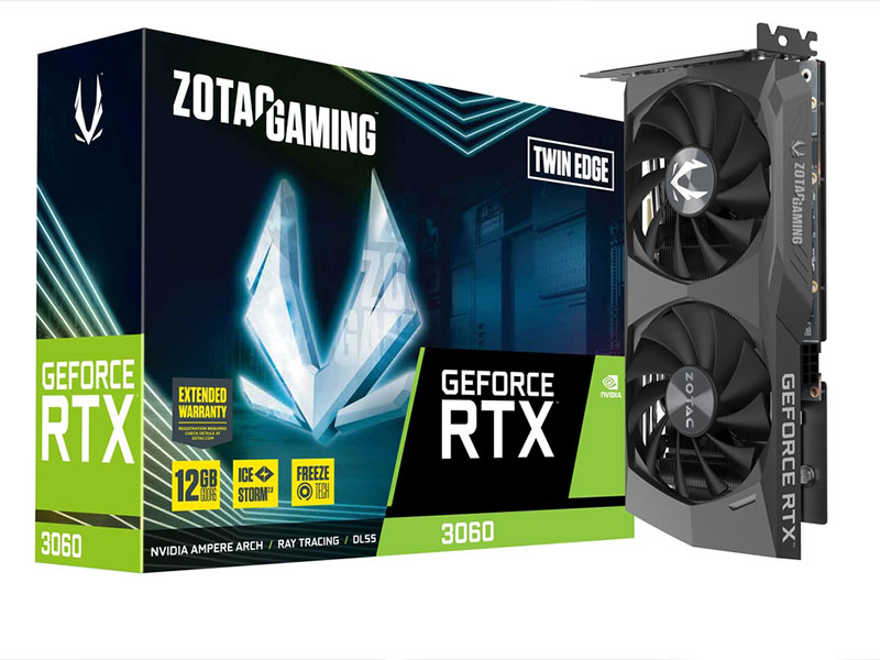 معرفی کارت گرافیک زوتاک RTX 3060 Twin Edge