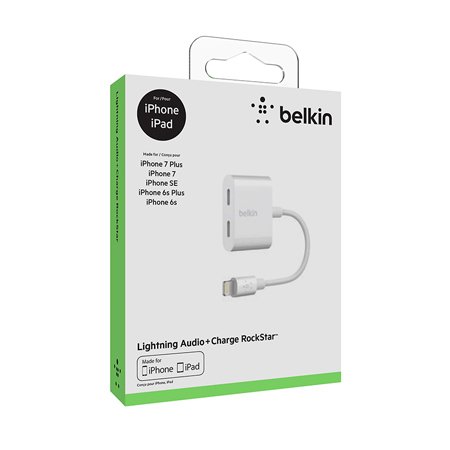 کابل تبدیل AUX به لایتنینگ بلکین Belkin RockStar