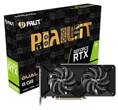 مشخصات فنی کارت گرافیک Palit RTX 2060 Super Dual 8G GDDR6 256 bit