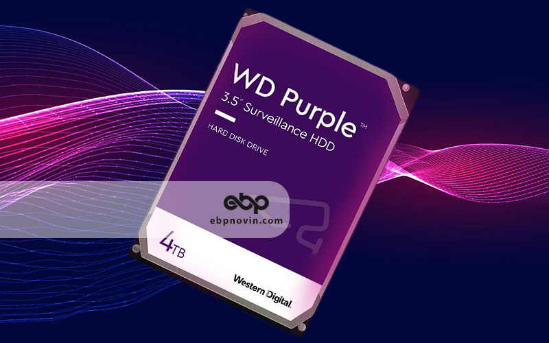 طراحی و ساخت هارددیسک اینترنال Western Digital Purple 4TB