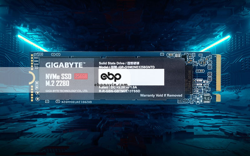 طراحی و ساخت حافظه SSD اینترنال Gigabyte NVMe M.2 SSD 256GB