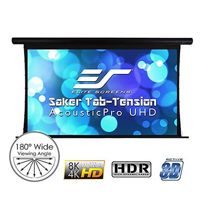 معرفی پرده نمایش الیت اسکرین Saker Tab-Tension AcousticPro UHD