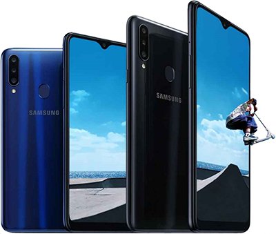 طراحی و مشخصات ظاهری موبایل Samsung Galaxy A20s