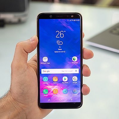 طراحی و مشخصات ظاهری موبایل (Samsung Galaxy A6 (2018