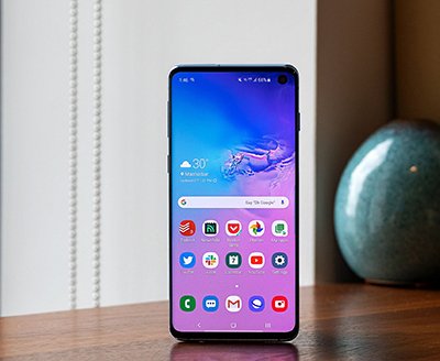 طراحی و مشخصات ظاهری موبایل Samsung Galaxy S10