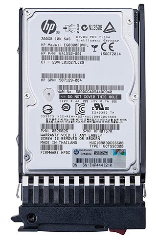 هارد دیسک سرور اچ پی HP 300GB 6G SAS 10K